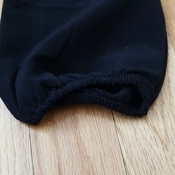 Black V-Neck Romper, Long Sleeve - Picture 3 of 8